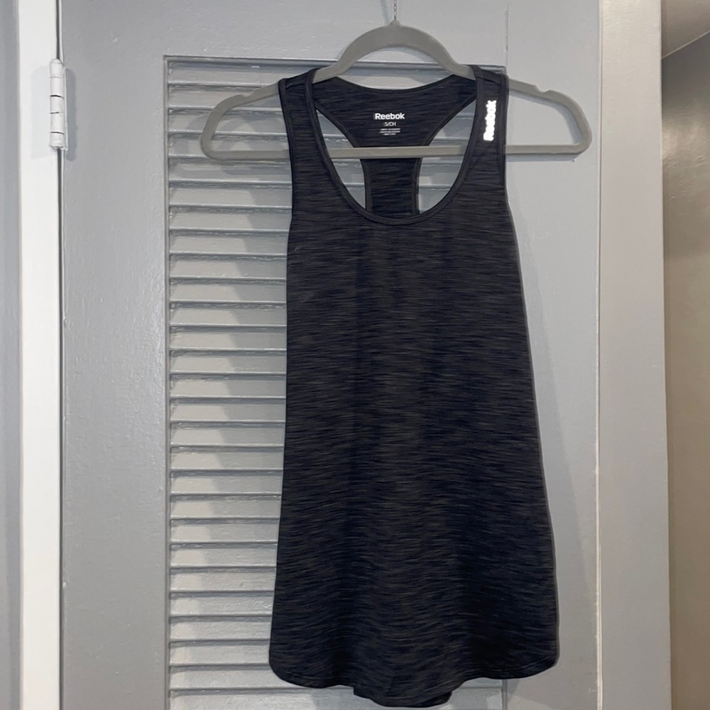 Gray Reebok woman’s sports tank
